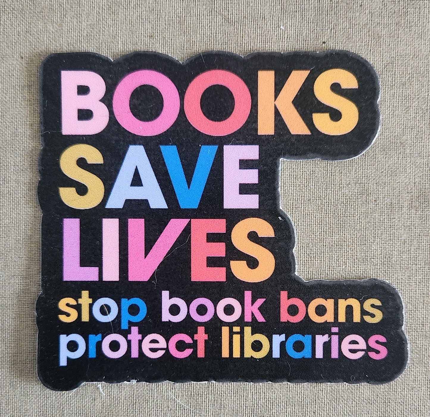 Books Save Lives Sticker