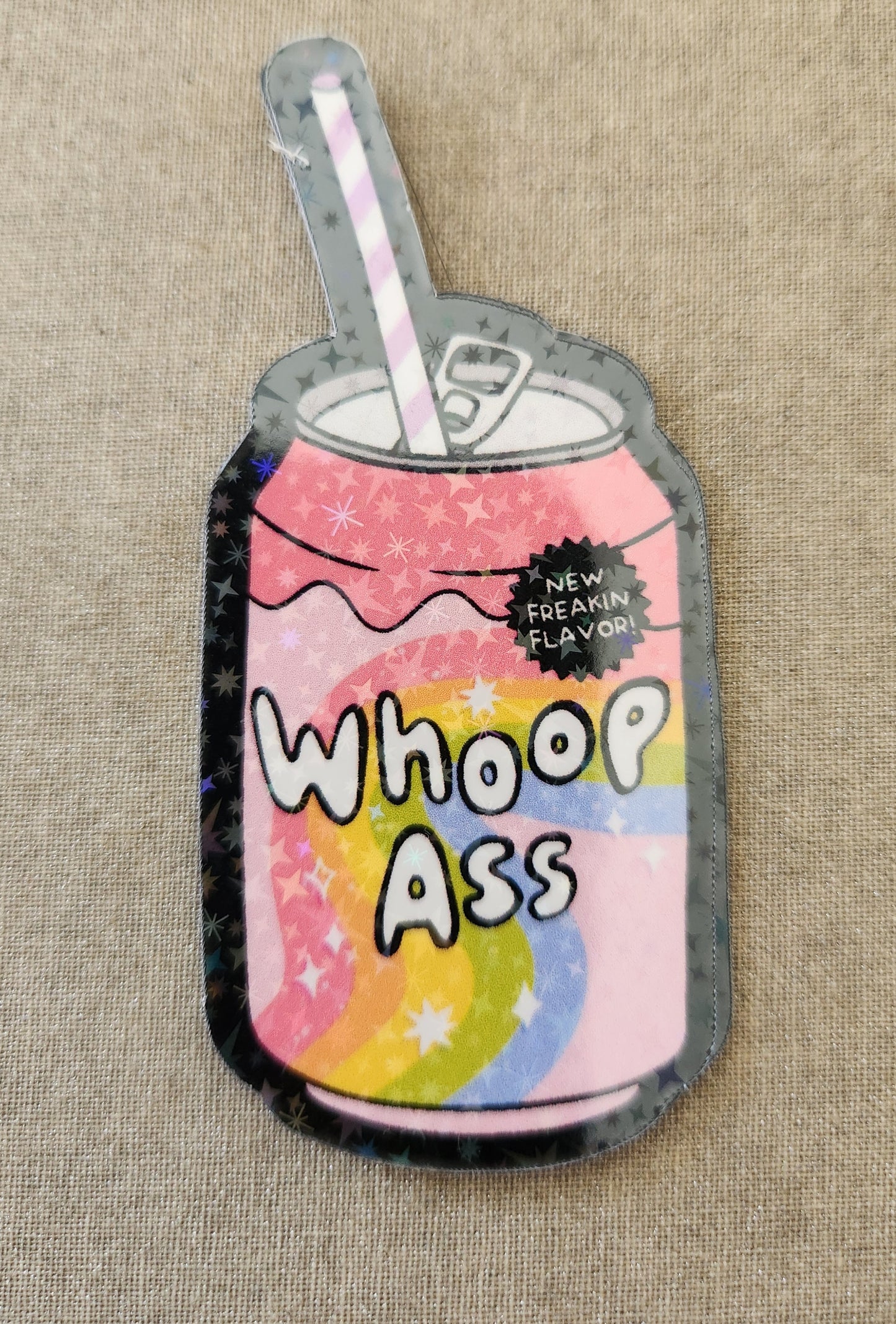 Can of Whoop Ass Sticker