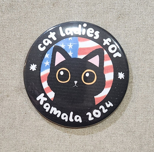 Cat Ladies For Kamala 2024 Magnet