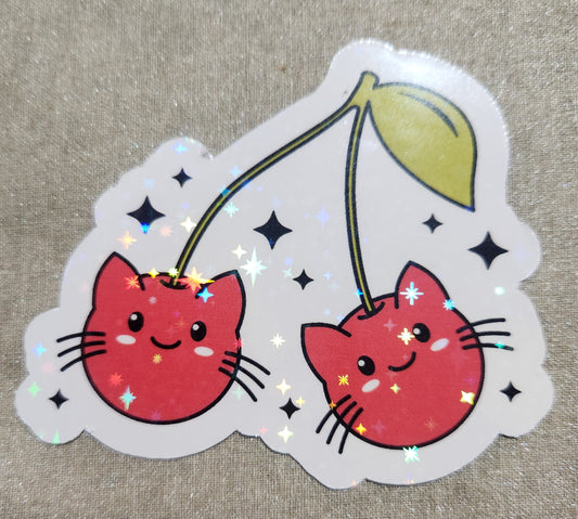 Cherry Kitties Sticker