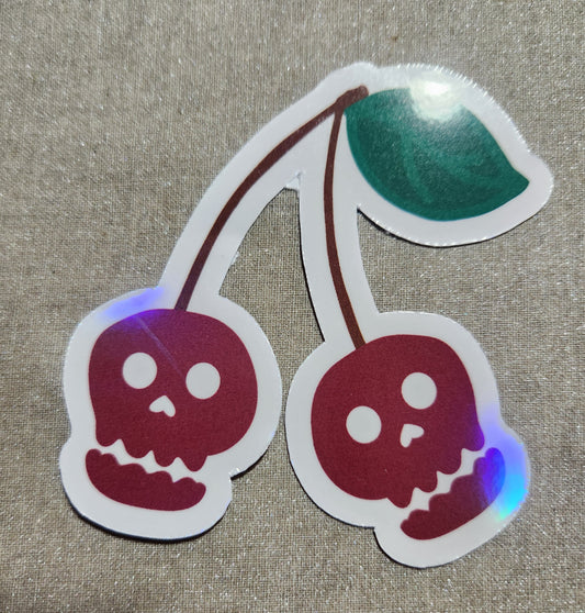 Cherry Skulls Sticker