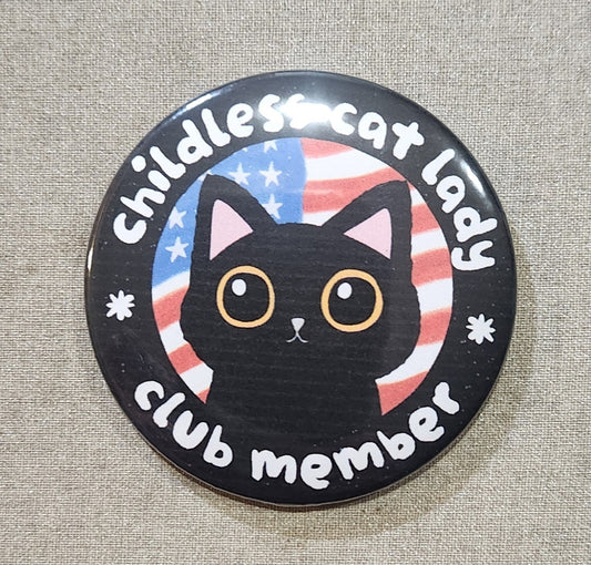 Childless Cat Lady Club Member Magnet