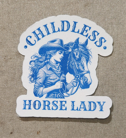 Childless Horse Lady Sticker