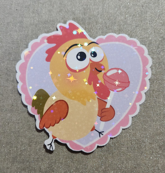 Cluck Sucker Sticker