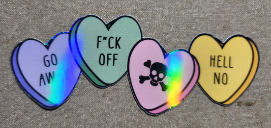 Conversation Hearts Sticker