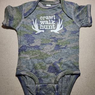 Crawl Walk Hunt Onesie