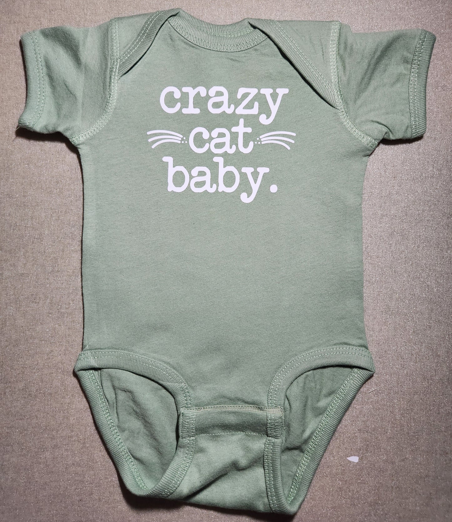 Crazy Cat Baby Onesie