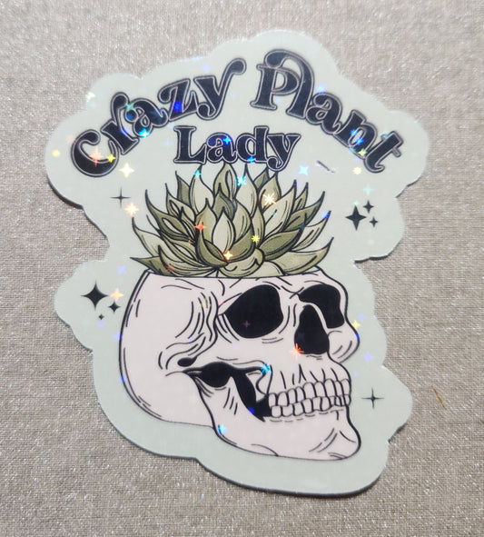 Crazy Plant Lady Sticker