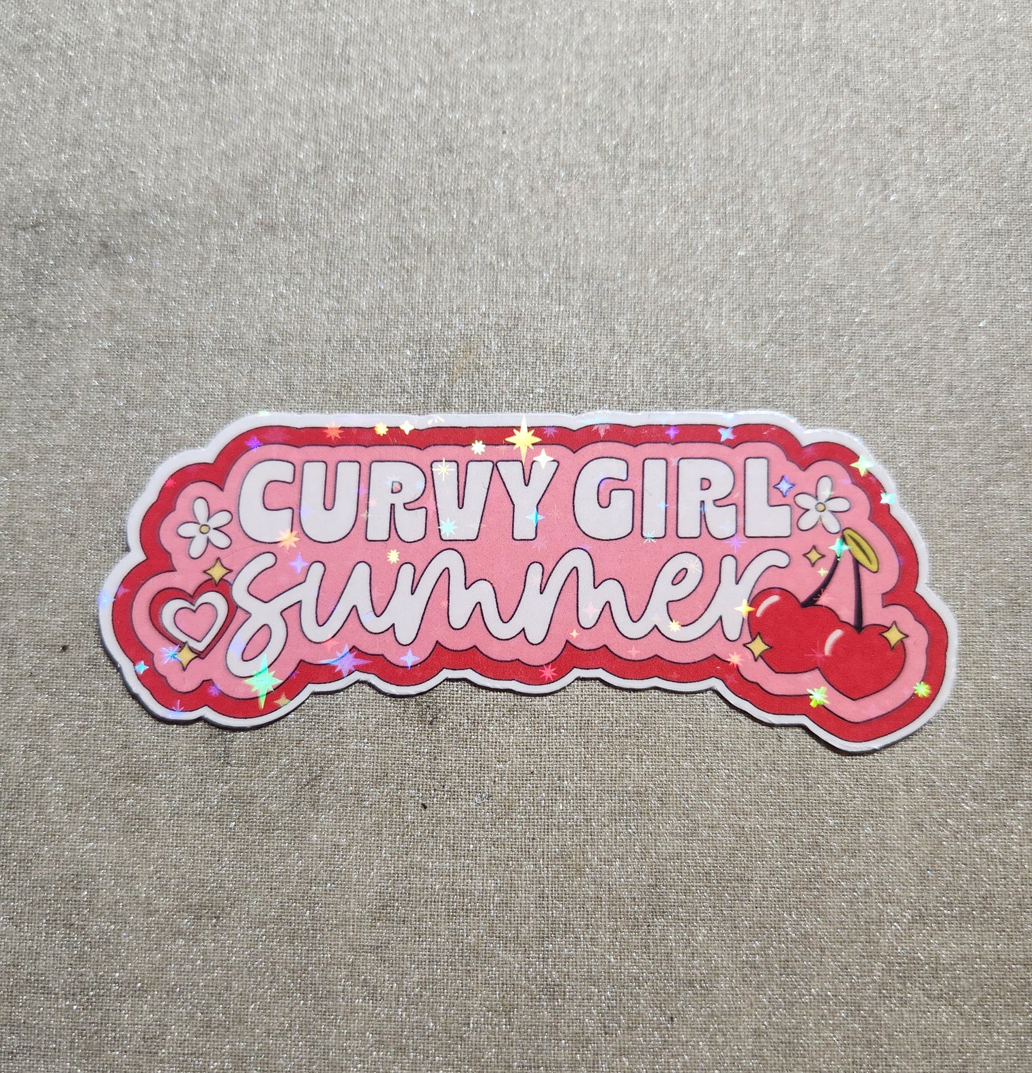 Curvy Girl Summer Sticker