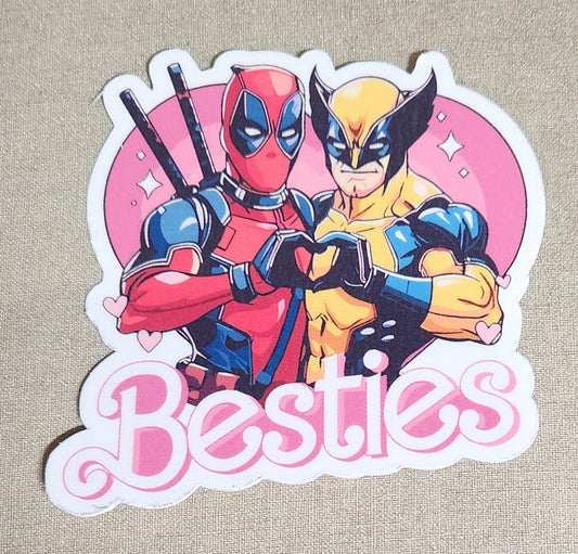 Deadpool and Wolverine Besties Sticker