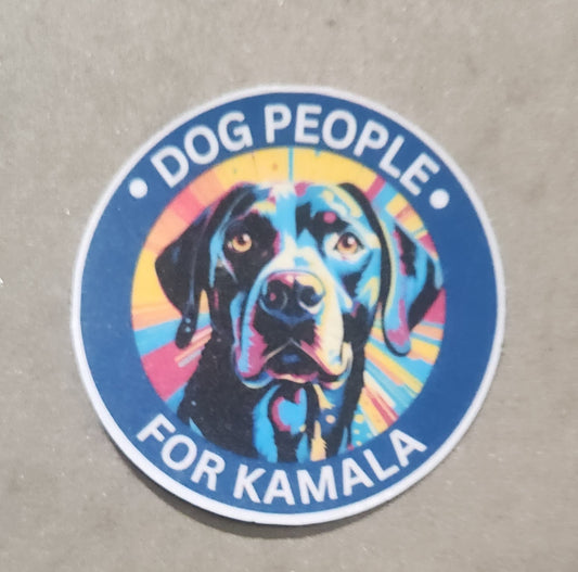 Dog People For Kamala Sticker