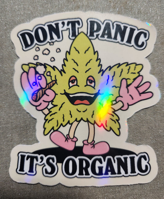 Don't Panic It's Organic Sticker