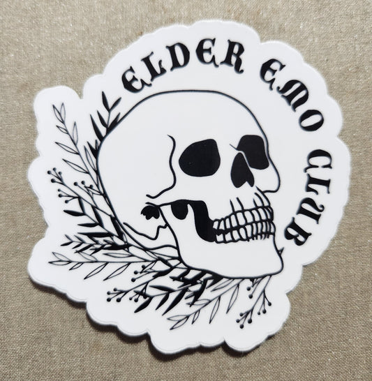 Elder Emo Club Sticker