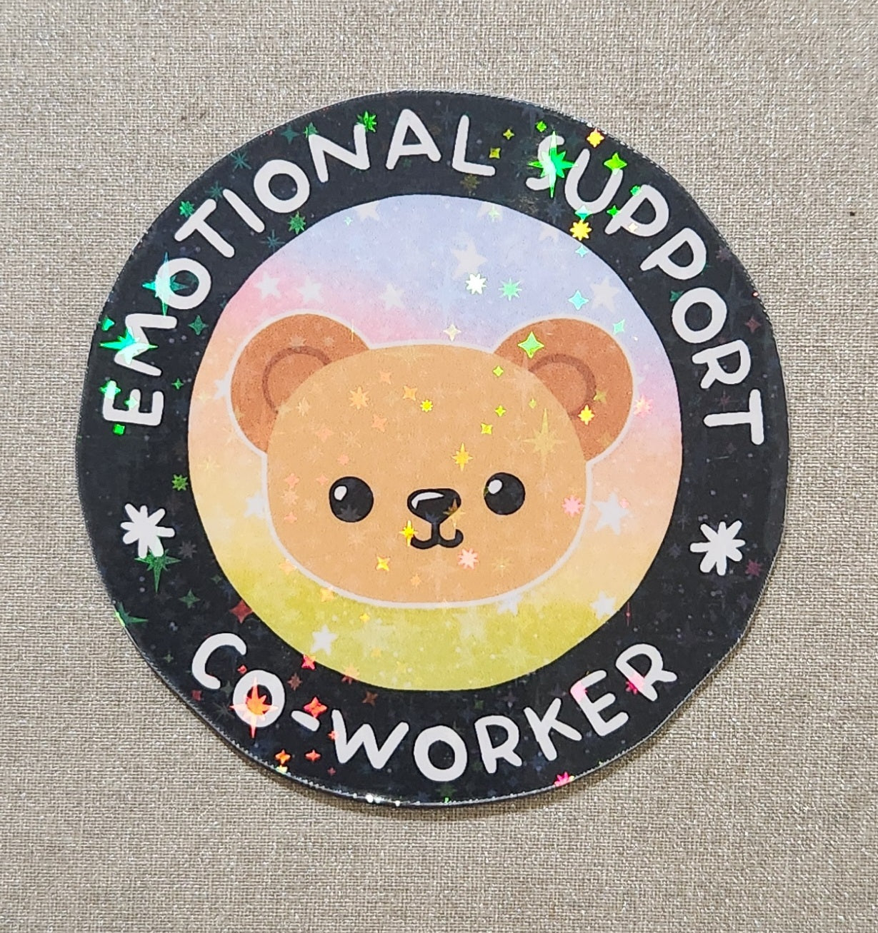 Emotional Support Co-Worker Sticker