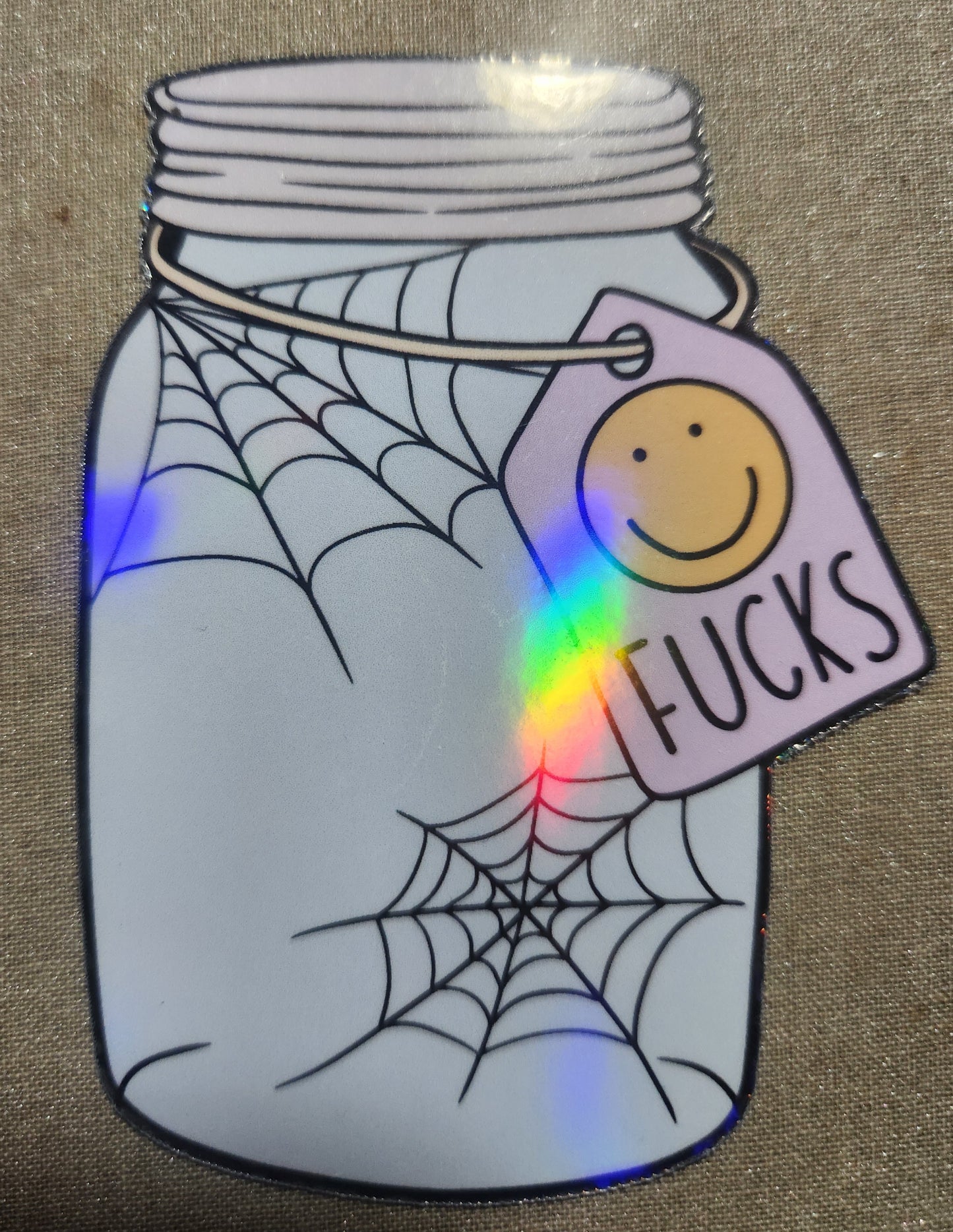 Empty Jar of Fucks Sticker