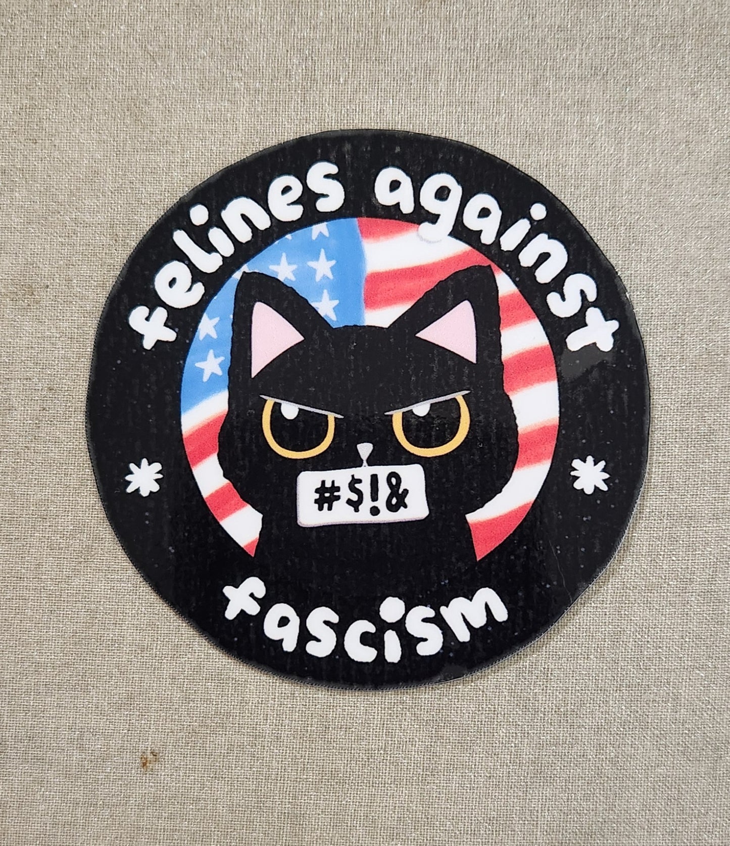 Felines Against Fascism Sticker