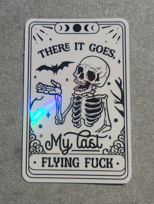 Flying Fuck Tarot Card Sticker