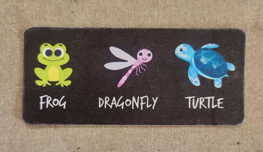 Frog Dragonfly Turtle Sticker