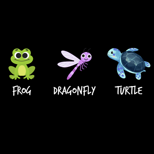 Frog Dragonfly Turtle T-Shirt