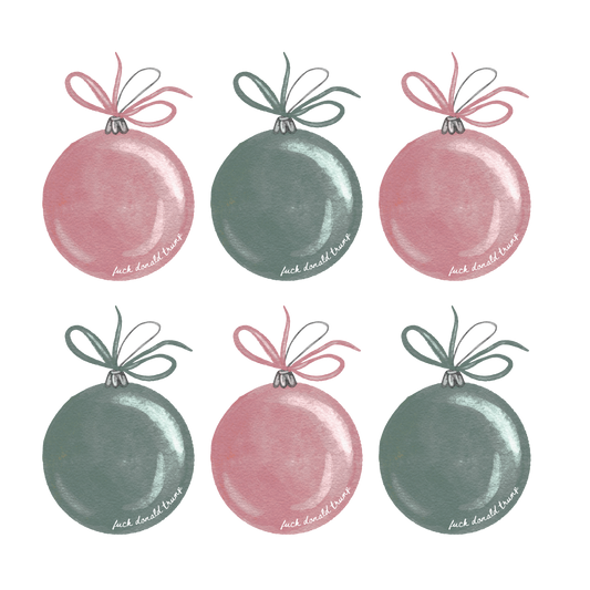 Subtle Fuck Trump Holiday Ornament T-Shirt