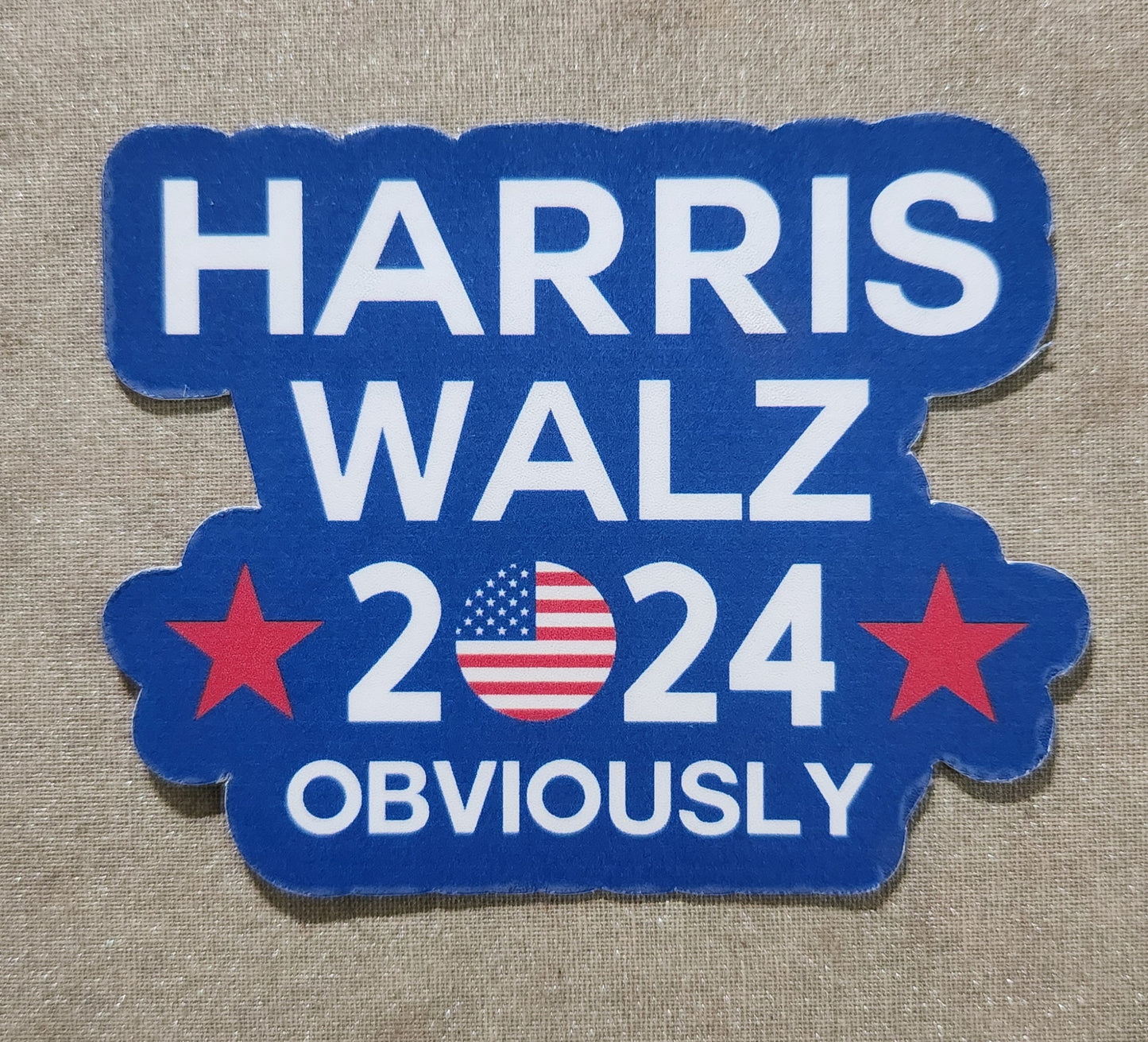 Harris Walz 2024 Obviously Sticker