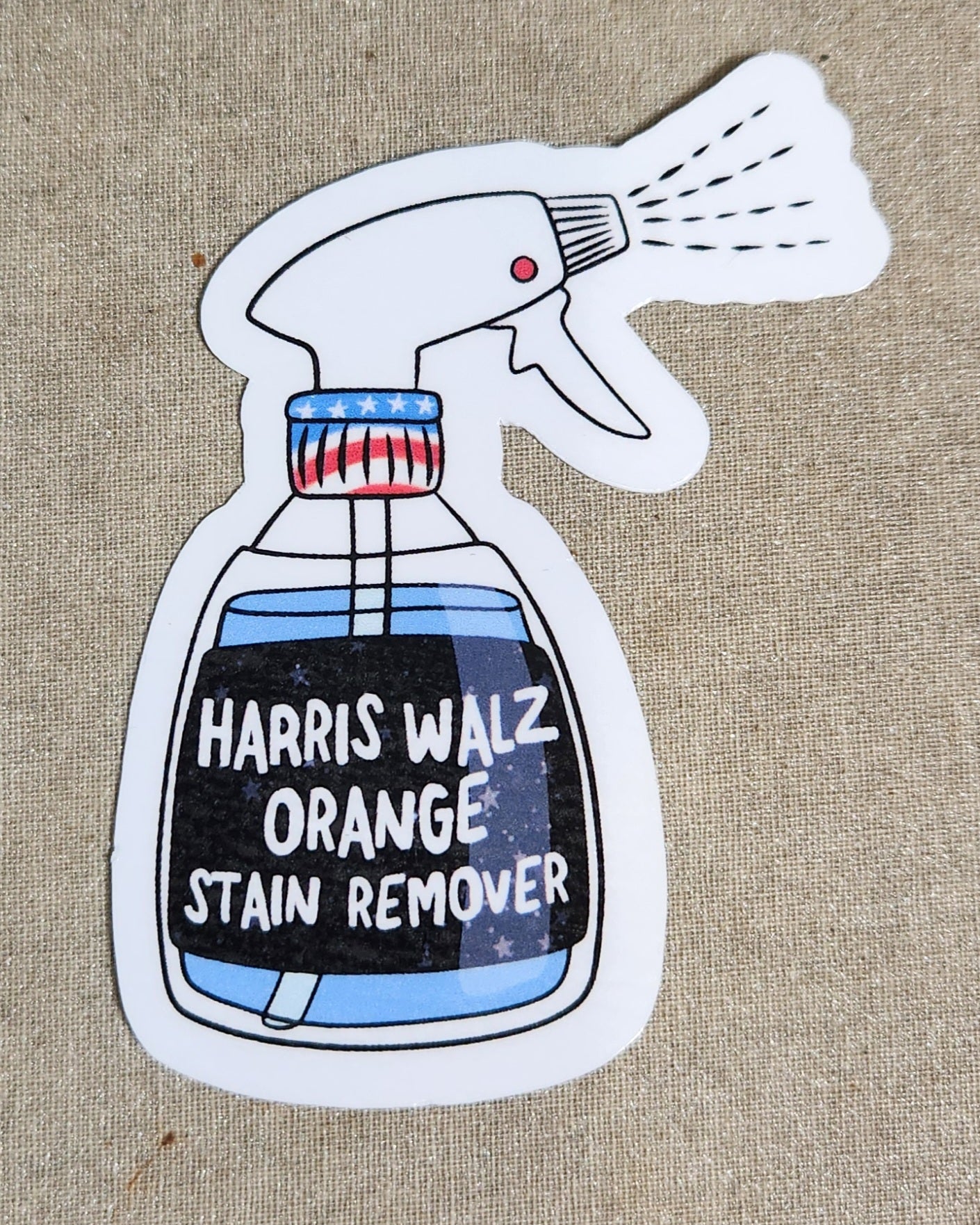 Harris Walz Stain Remover Sticker