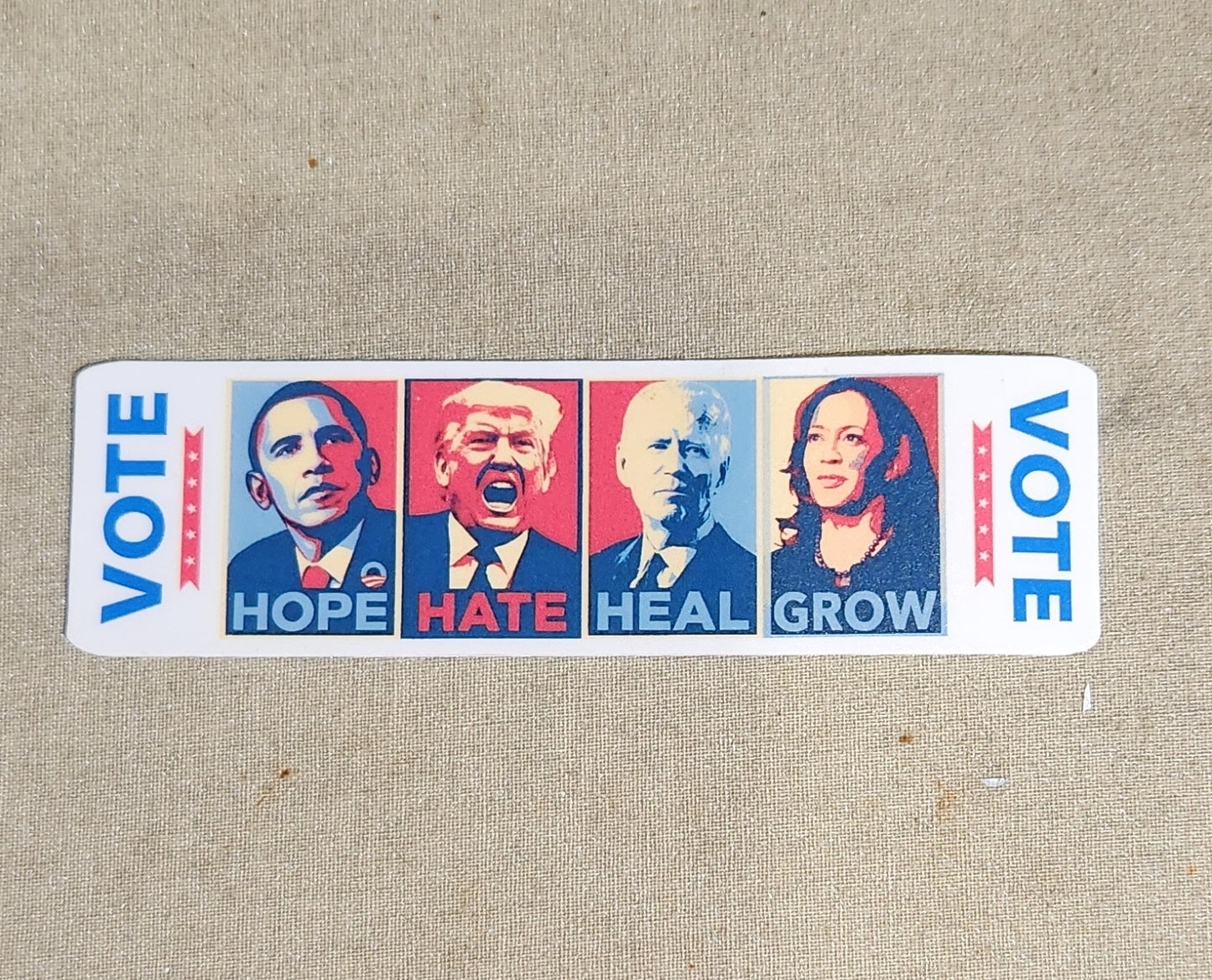 Hope Hate Heal Grow Sticker