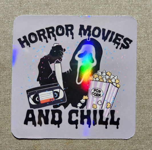 Horror Movies & Chill Sticker