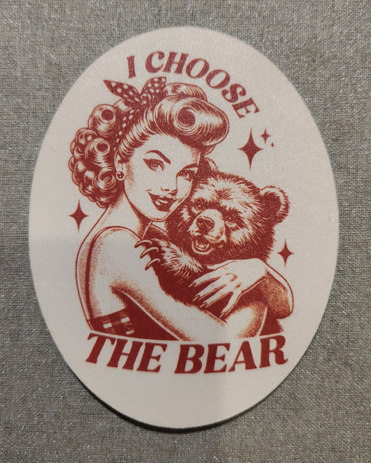 I Choose The Bear Sticker Version 2