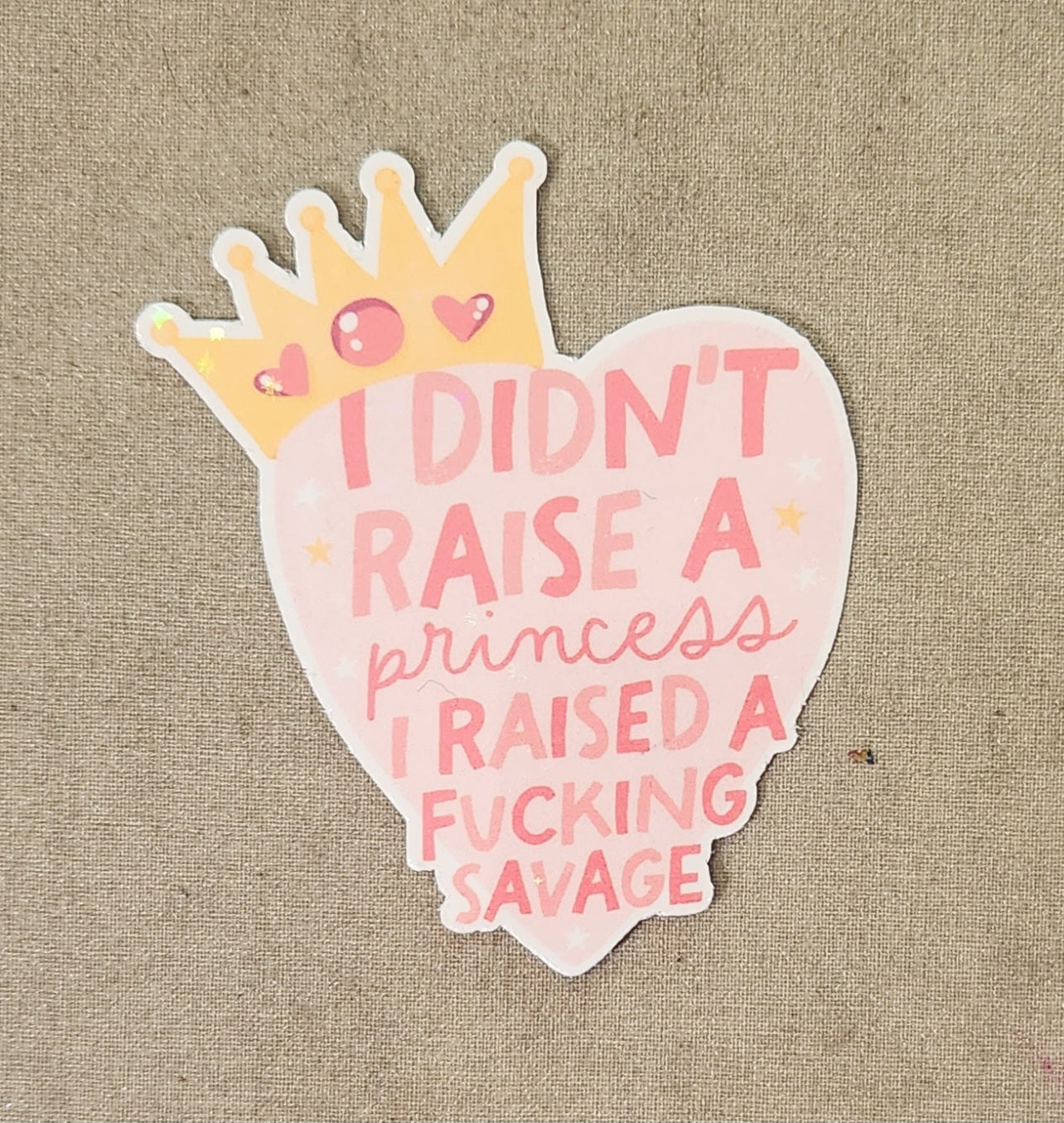 I Didn't Raise a Princess I Raised a Fucking Savage Sticker