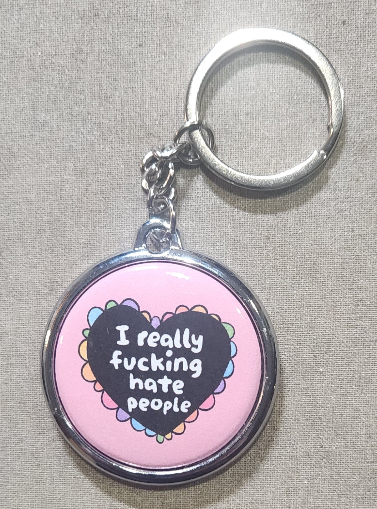 I Really Fucking Hate People Keychain