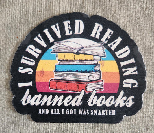 I Survived Reading Banned Books Sticker