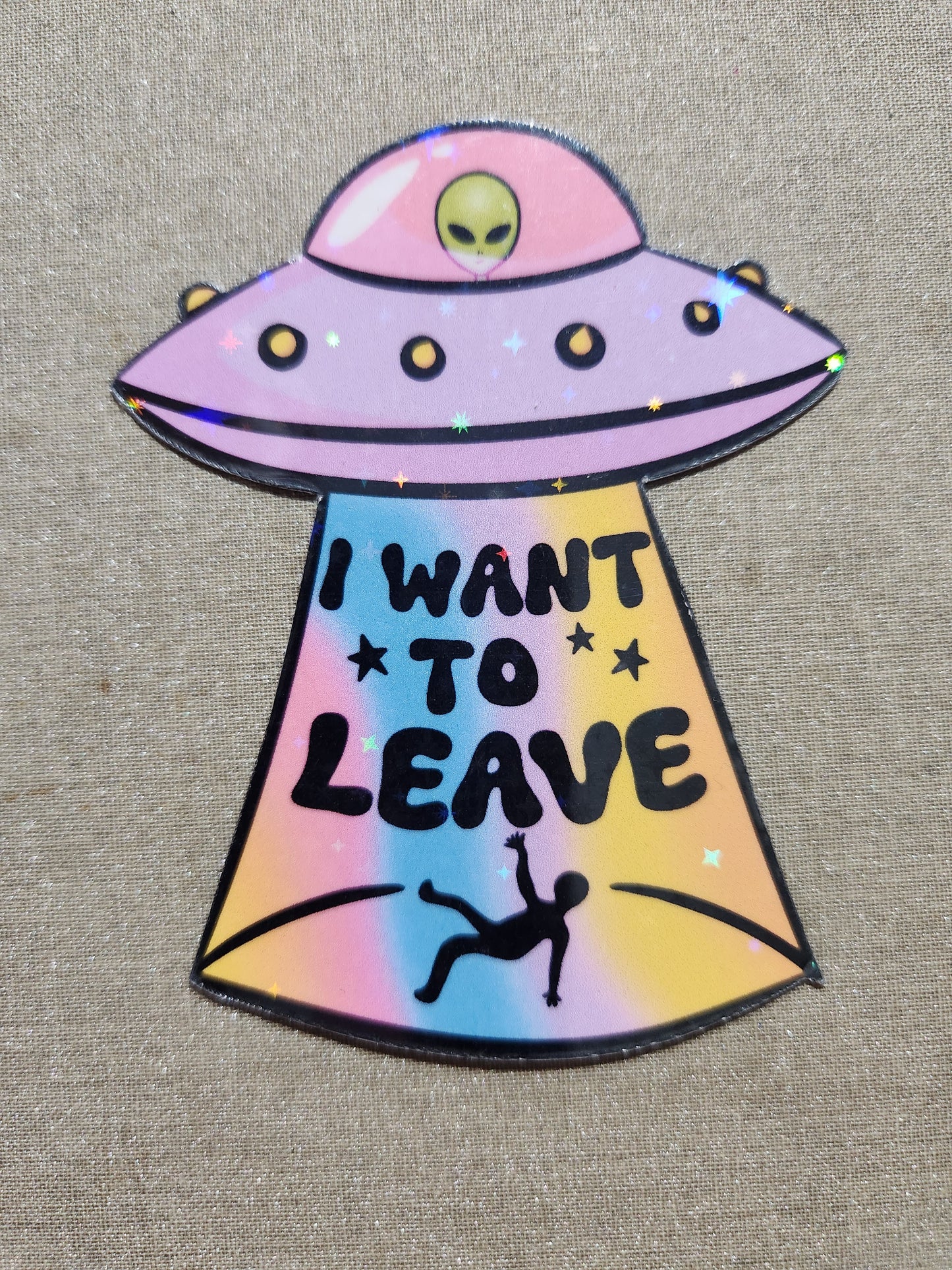 I Want To Leave Sticker