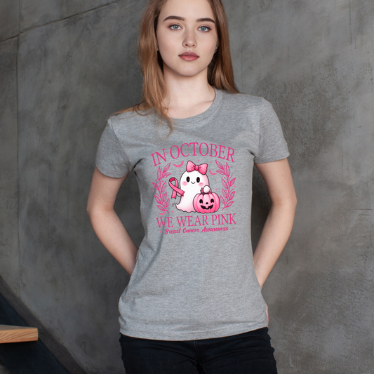 Ghost In October We Wear Pink T-Shirt