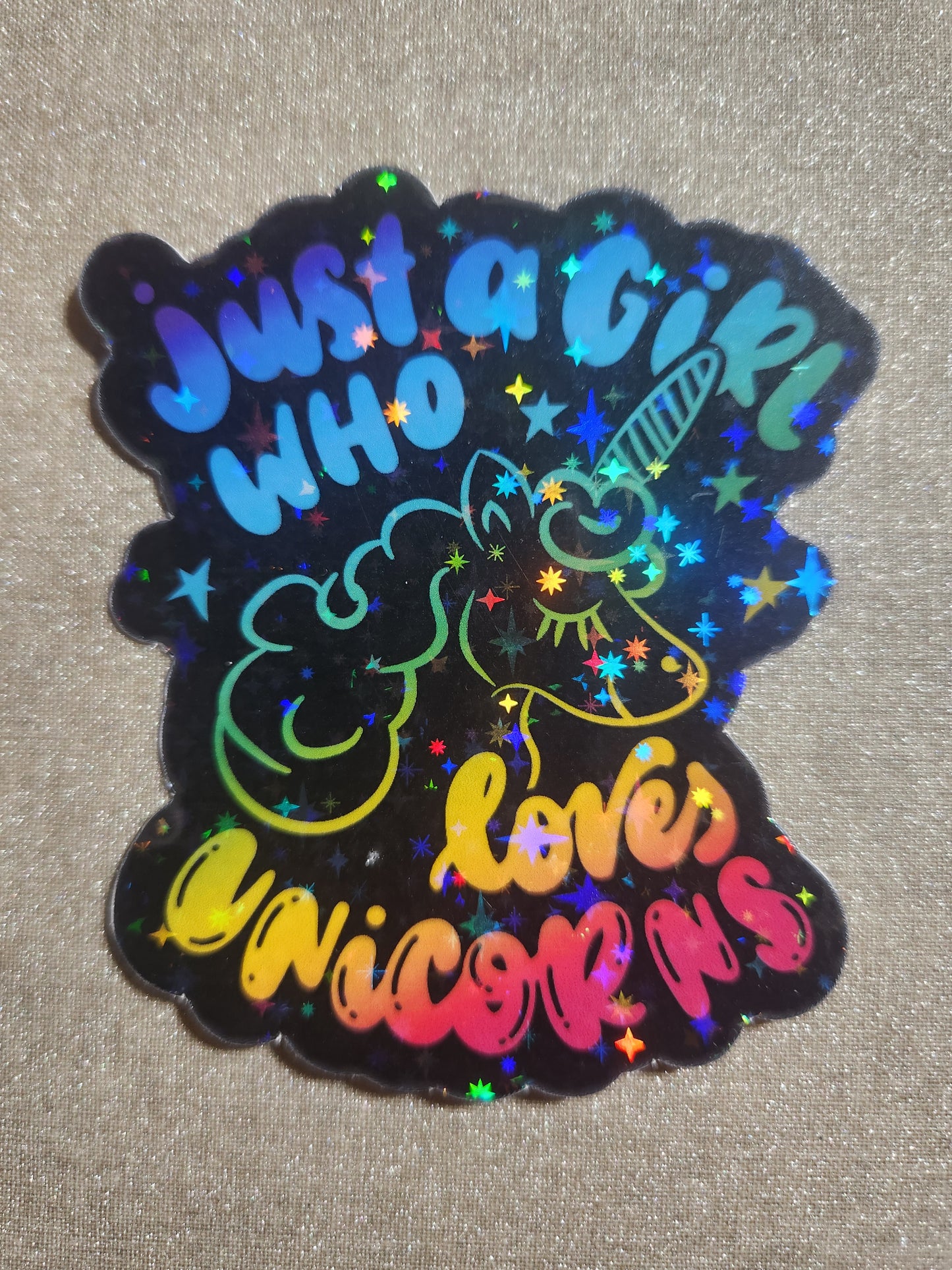 Just A Girl Who Loves Unicorns Sticker