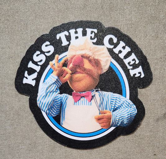 Kiss the Chef Muppets Swedish Chef Sticker