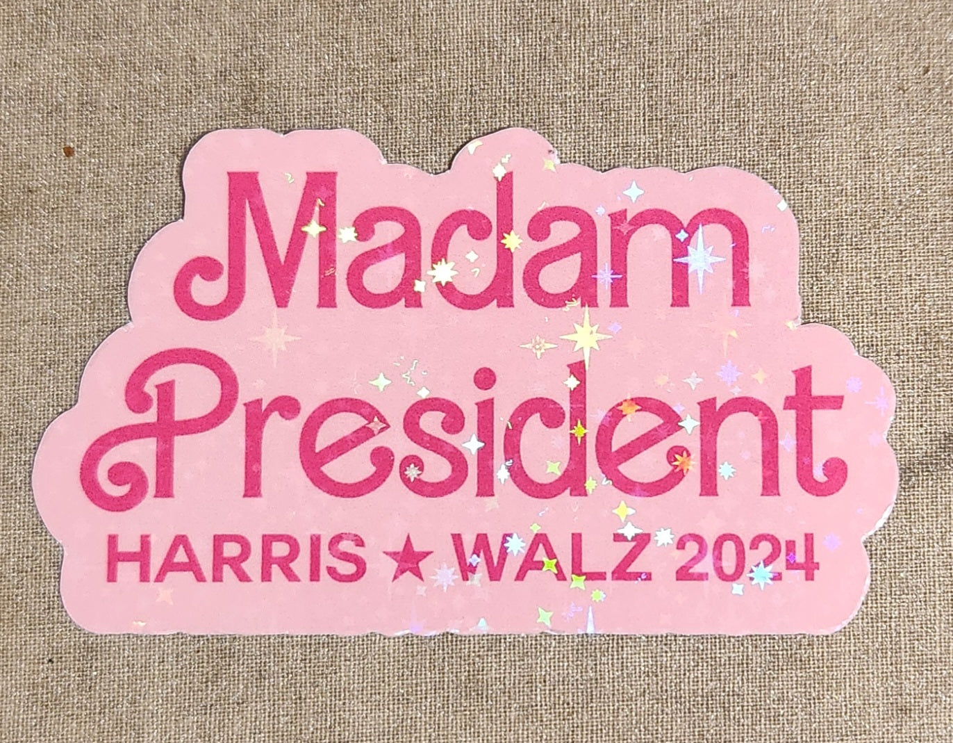 Madam President Barbie Sticker