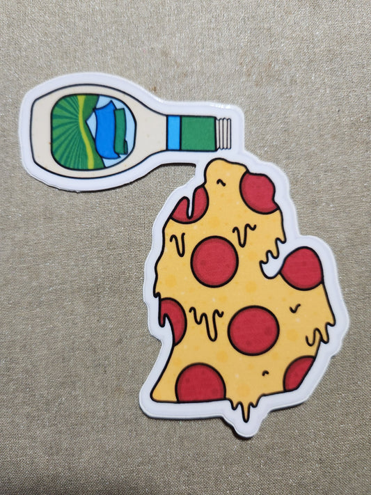 Michigan Pizza Ranch Sticker