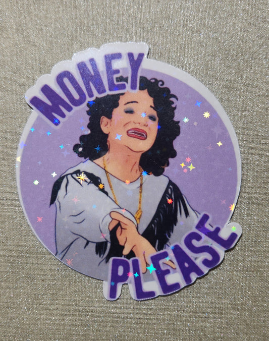 Mona Lisa Saperstein Money Please Sticker