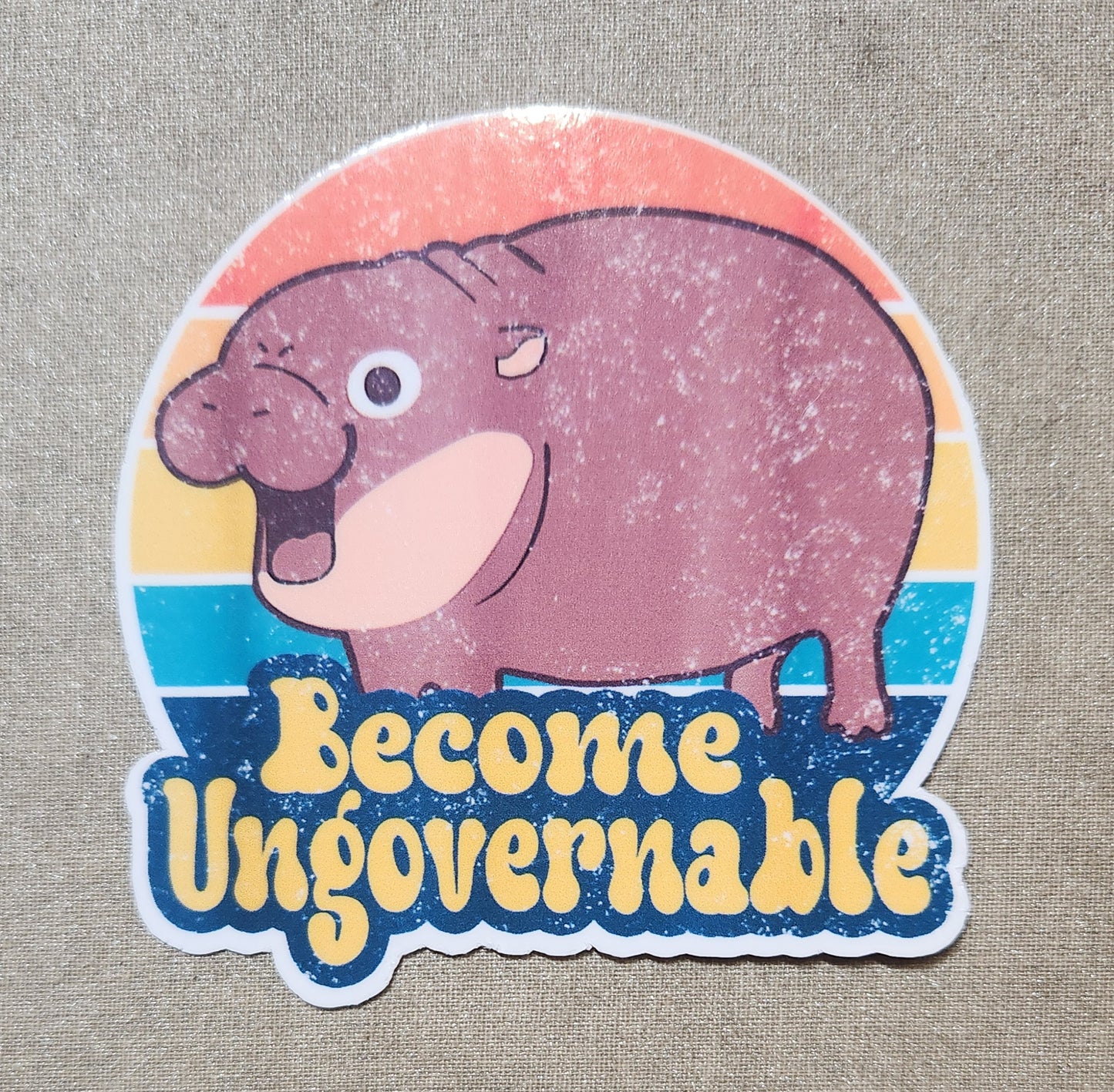 Moo Deng Become Ungovernable Sticker