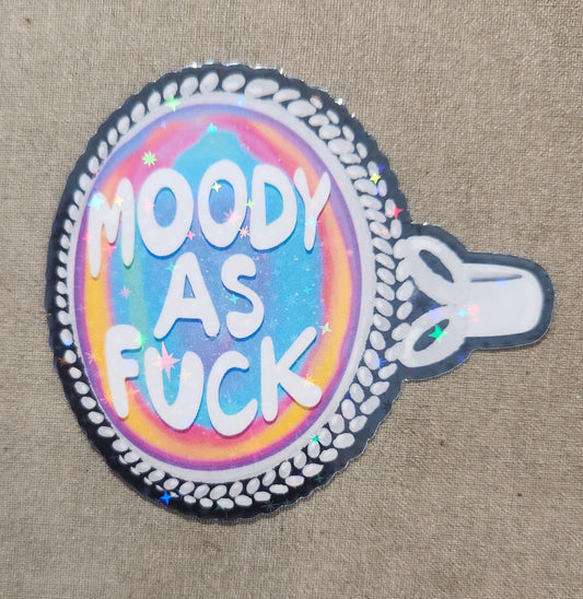 Moody As Fuck Mood Ring Sticker