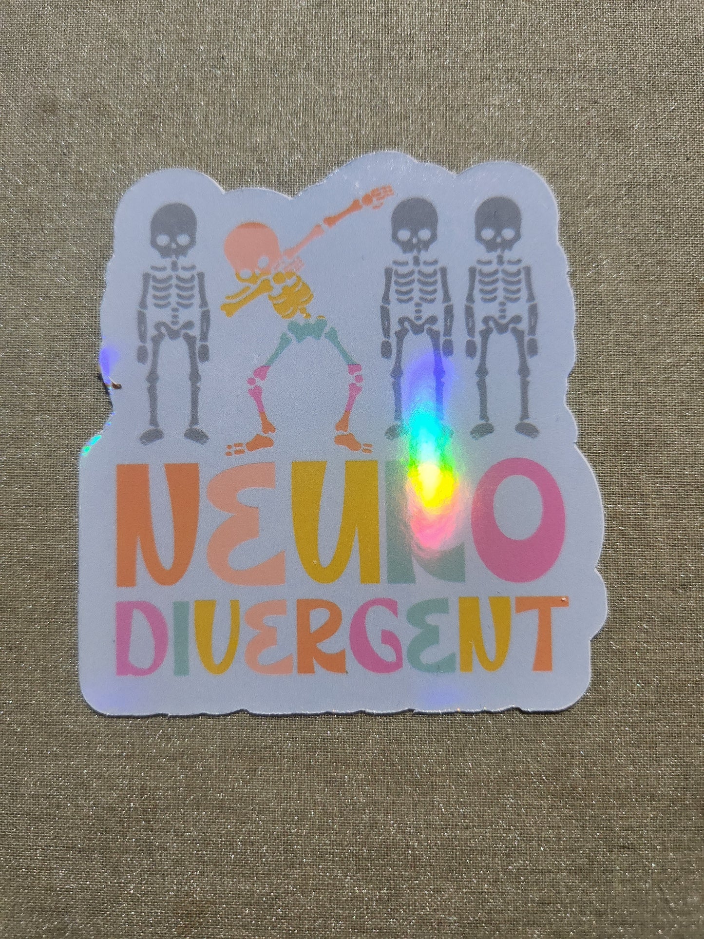 Neurodivergent Skellies Sticker