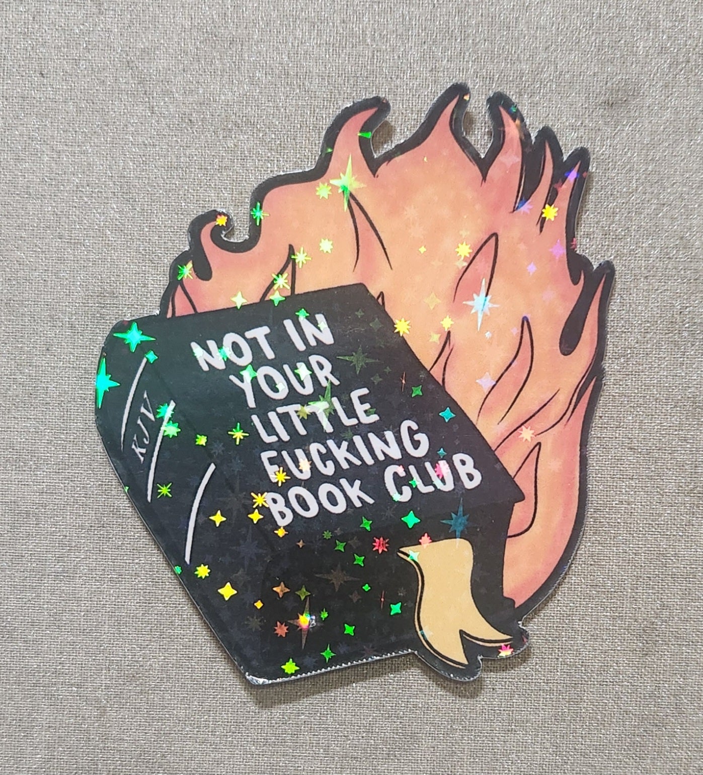 Not in Your Little Fucking Book Club Sticker