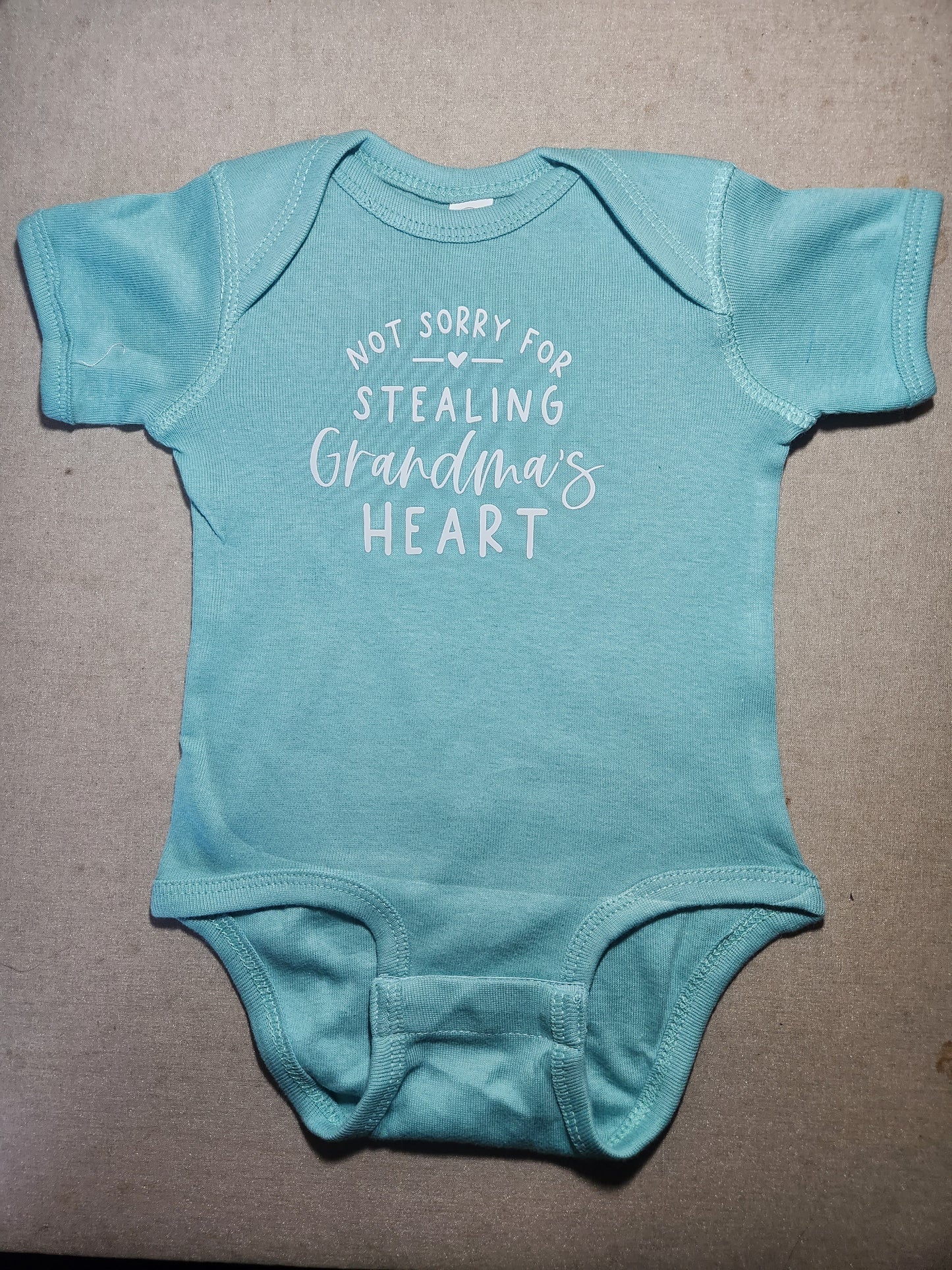 Not Sorry For Stealing Grandma's Heart Onesie