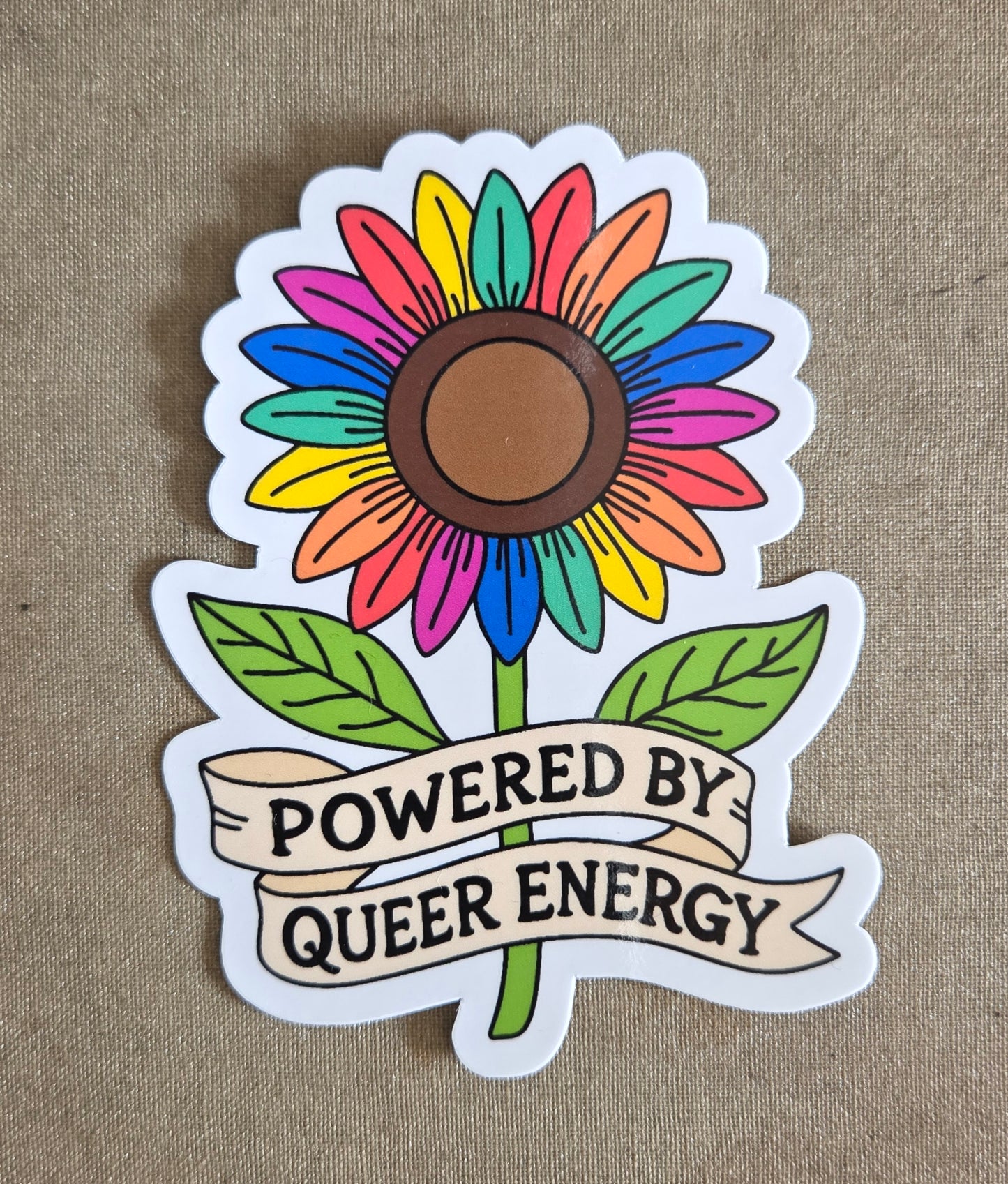 Powered by Queer Energy Sticker