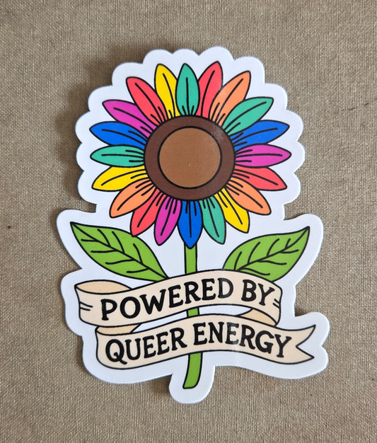 Powered by Queer Energy Sticker