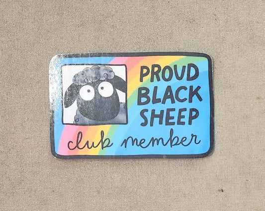 Proud Black Sheep Club Member Sticker