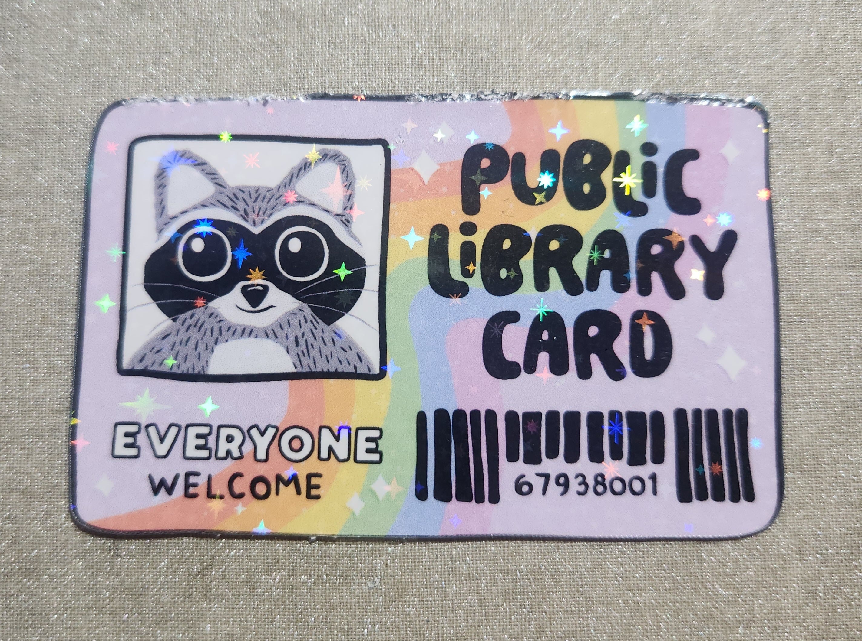 Public Library Card Sticker – Cussing Carrie's