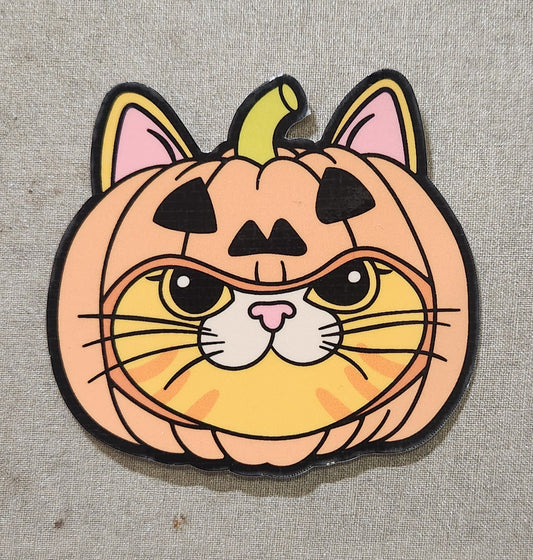 Pumpkin Kitty Sticker