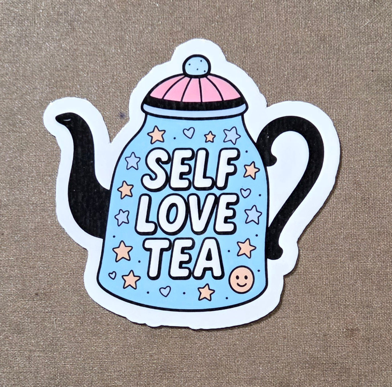 Self Love Tea Sticker – Cussing Carrie's